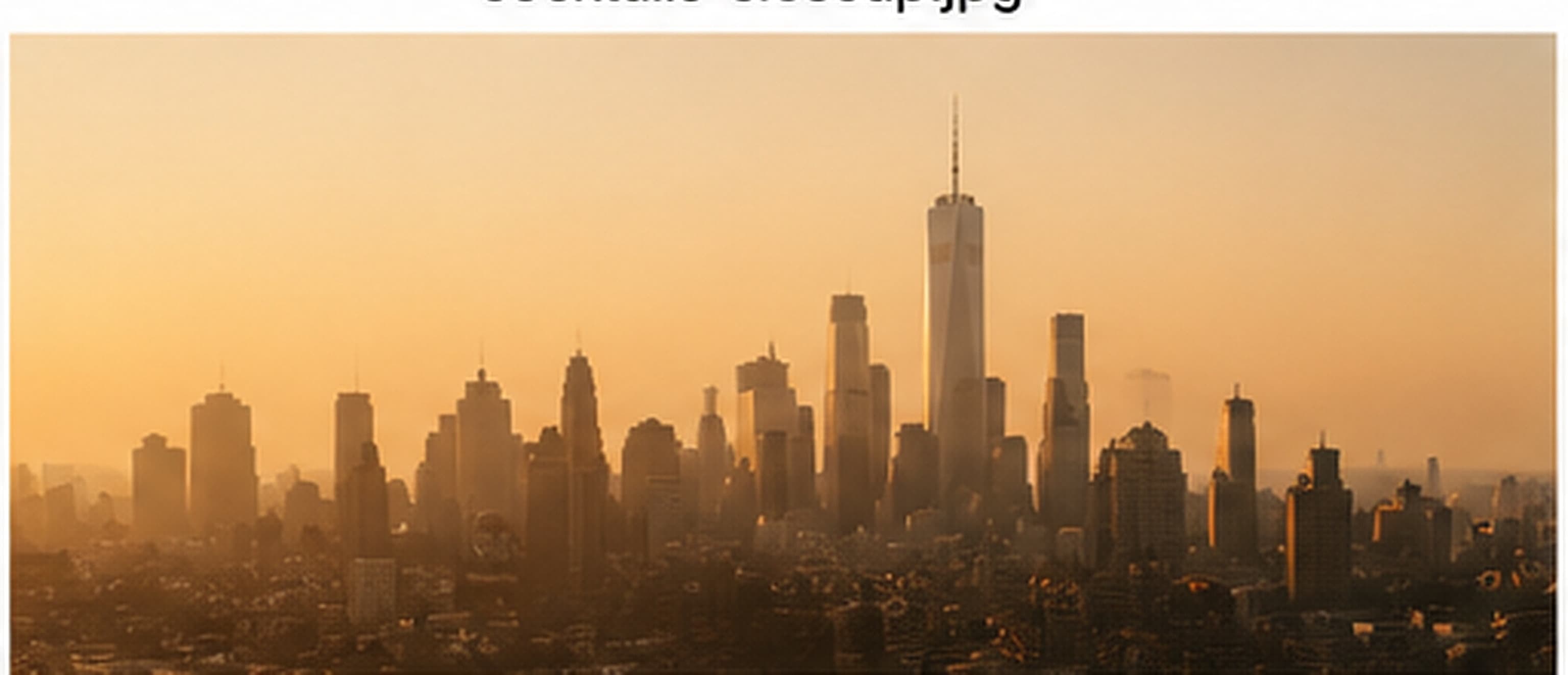 New York skyline haze