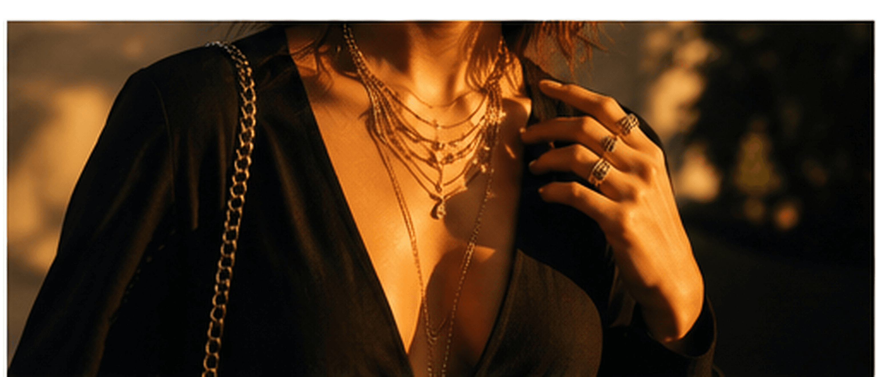 Fashion detail in warm light